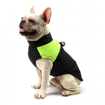 Зимняя жилетка куртка для выгула собак Duo зеленая, XS-6