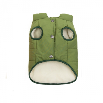 Зимняя куртка (жилетка) для выгула собак Hitvest S зеленый-1