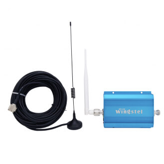 Усилитель сигнала сотовой связи автомобильный Wingstel Car 900 MHz (для 2G) 65 dBi, кабель 10 м., комплект-1