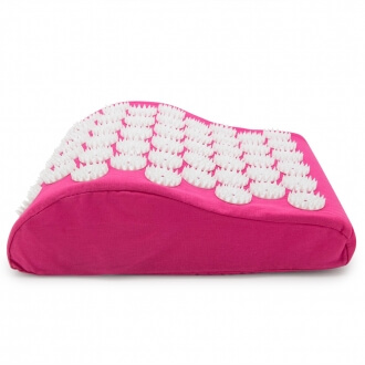 Массажная акупунктурная подушка (анатомическая) EcoRelax, розовый-4